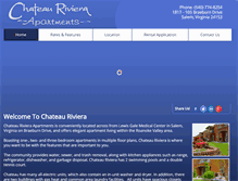 Tablet Screenshot of chateaurivieraapartments.com